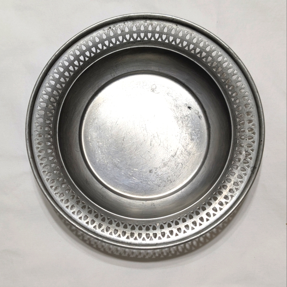 Vintage WEB Pewter Dish